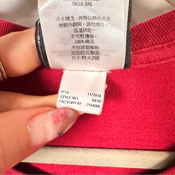 Harley-Davidson Bikercore Oil City Long Sleeve Graphic Tee Vintage Red 2XL - Picture 13 of 17